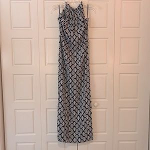 Navy & White Escapada Maxi Dress